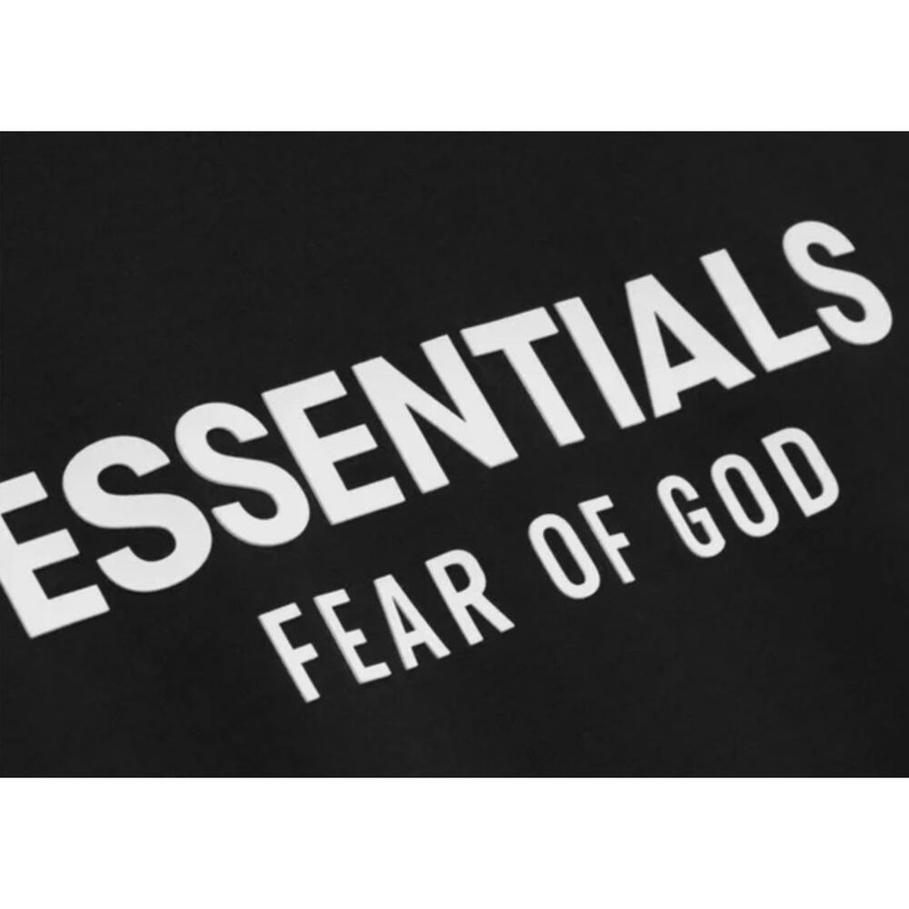 NWT Jet Black Fear of God Essentials Classic Short Sleeve Tee SMALL - Picture 3 of 7